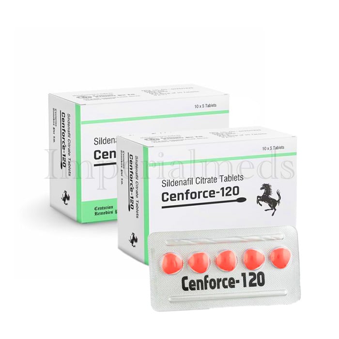 Cenforce 120mg Sildenafil tablet box front view