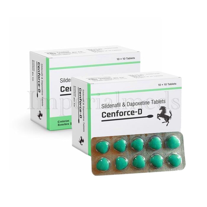 Cenforce D 160mg Sildenafil With Dapoxetine tablet box front view