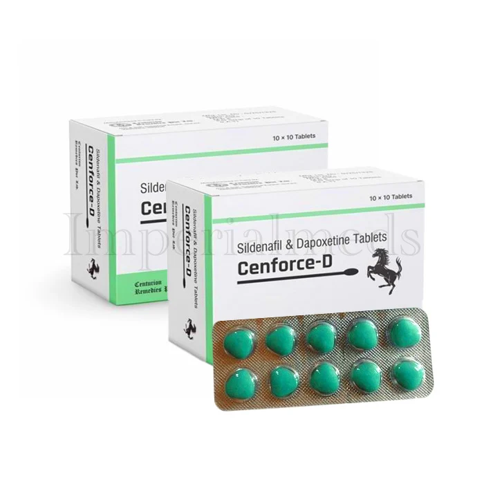 Cenforce D sildenafil with dapoxetine tablets for erectile dysfunction and premature ejaculation treatment