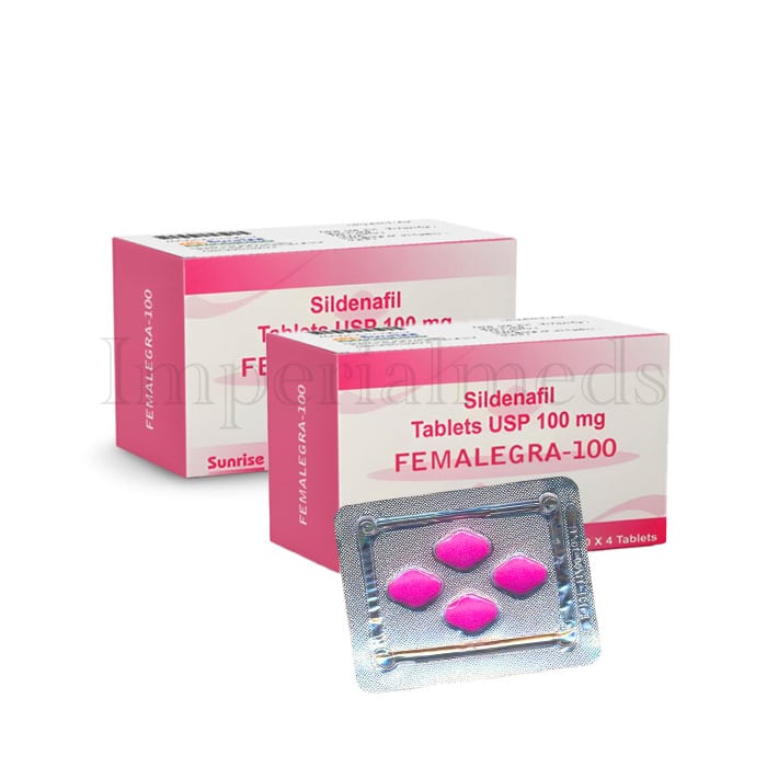 Femalegra 100mg Sildenafil tablet box front view