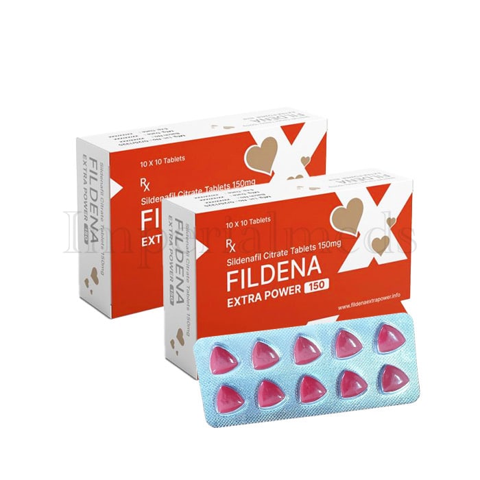 Fildena 150mg Sildenafil tablet box front view