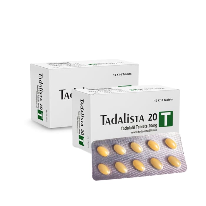Tadalista 20mg Tadalafil tablet box front view
