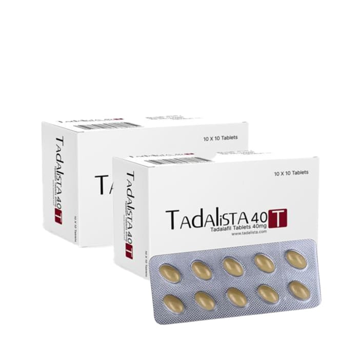 Tadalista 40mg Tadalafil tablet box front view