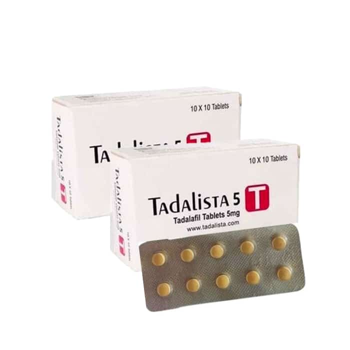 Tadalista 5mg Tadalafil tablet box front view