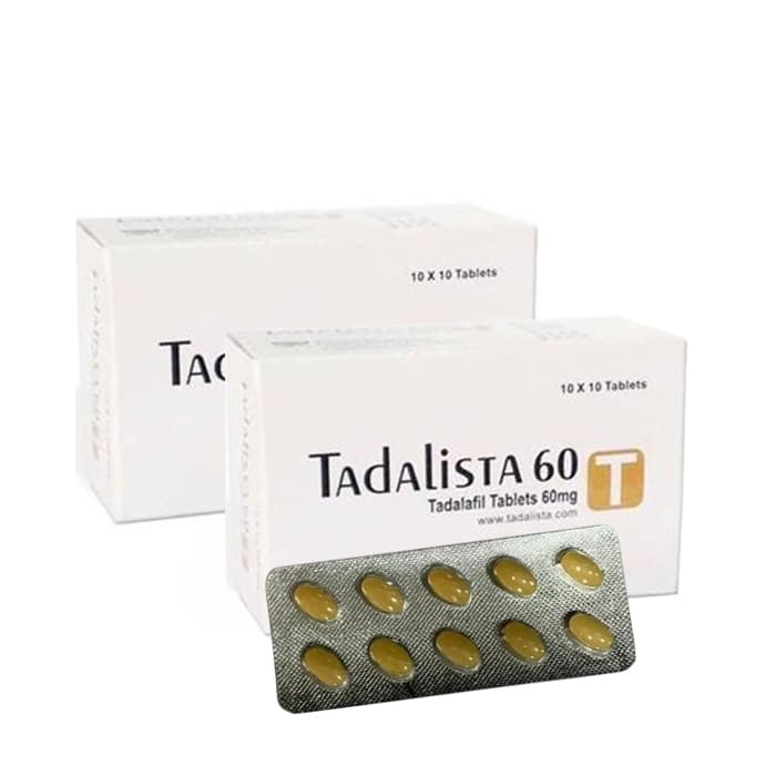 Tadalista 60mg Tadalafil tablet box front view
