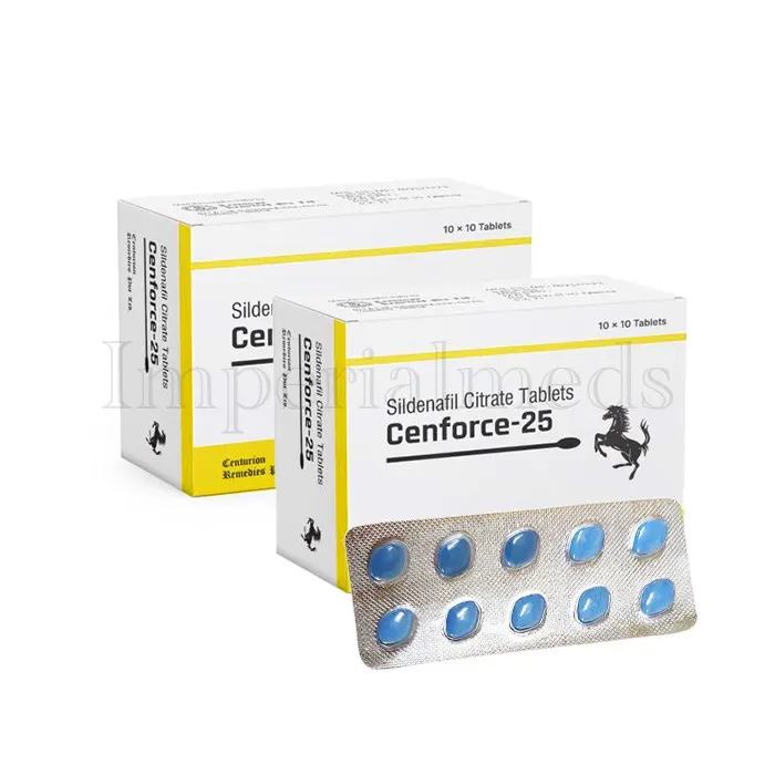 Cenforce 25 mg sildenafil citrate oral tablet for mild erectile dysfunction treatment