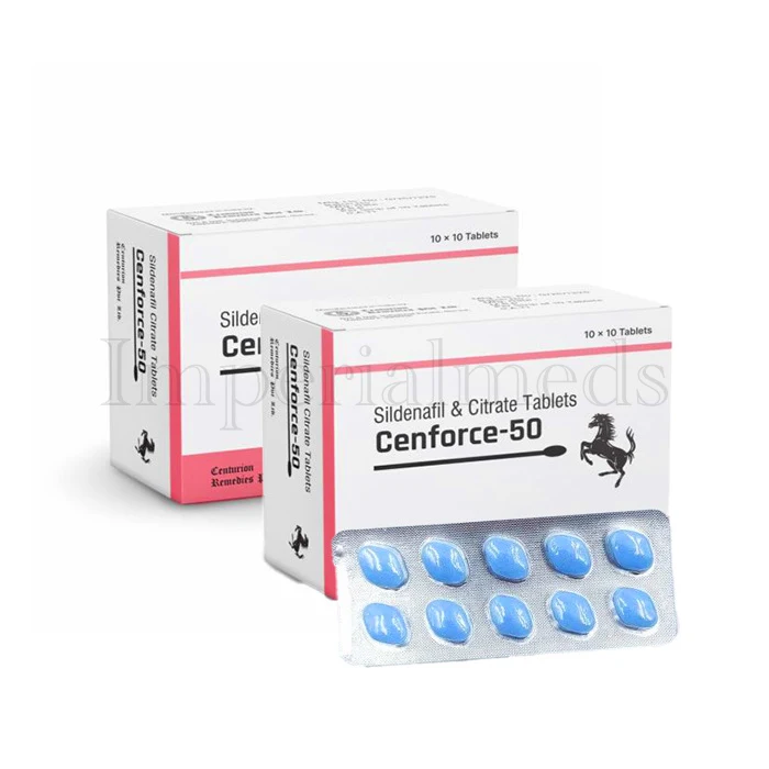Cenforce 50 mg sildenafil citrate oral tablet for moderate erectile dysfunction treatment