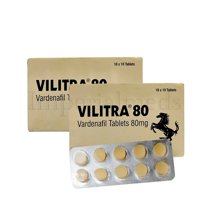 Vilitra 80 mg vardenafil tablets for advanced erectile dysfunction management