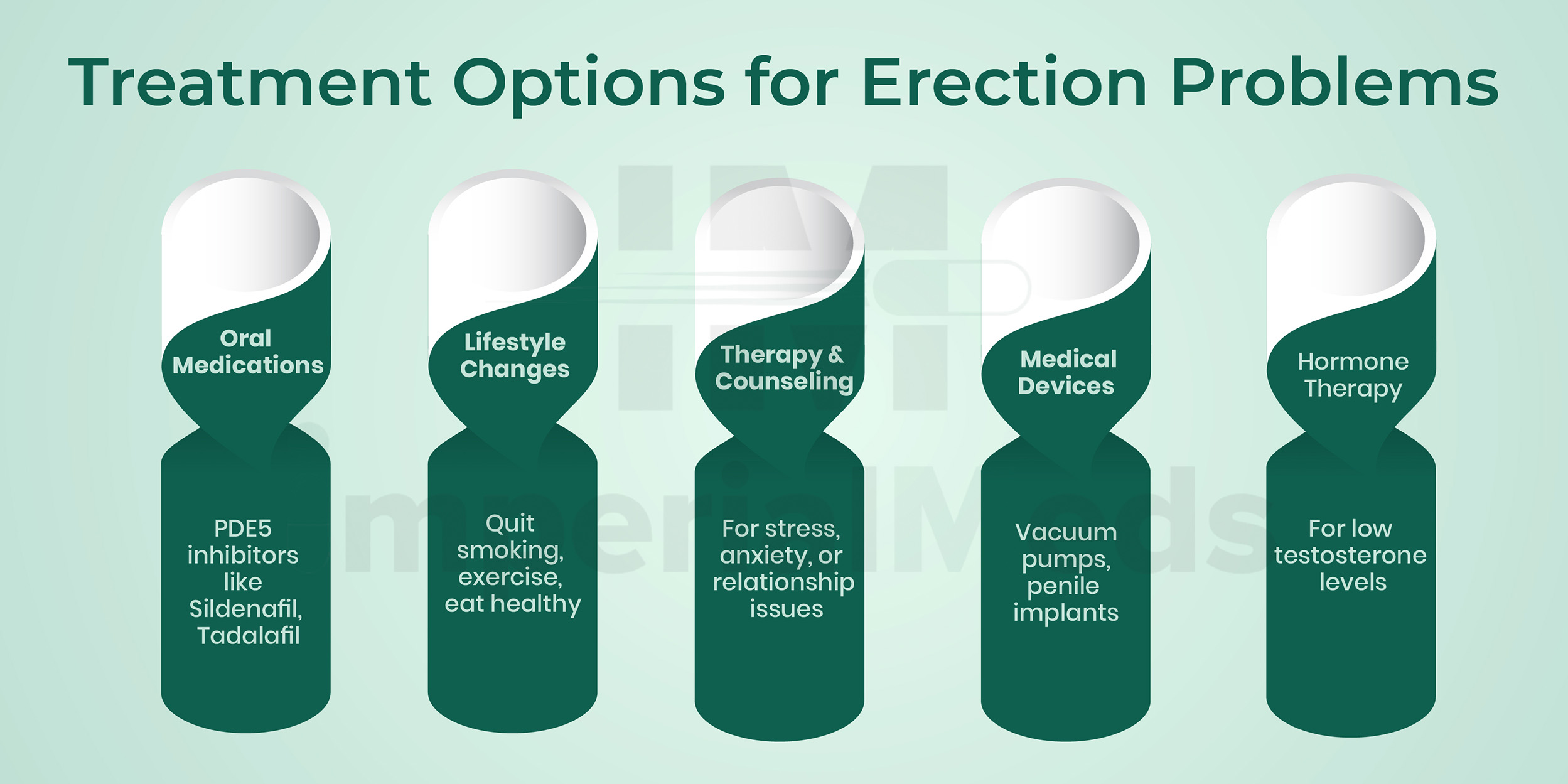 Treatment Options For Erection Problems Visual Guide