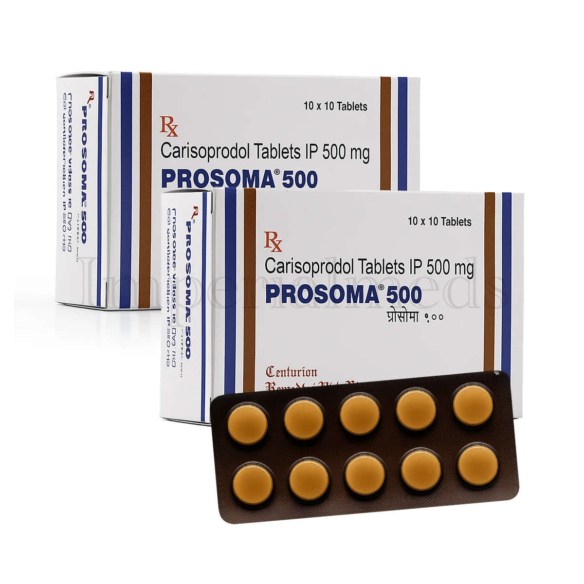 Prosoma 500 muscle relaxer for intense back pain and stiffness relief