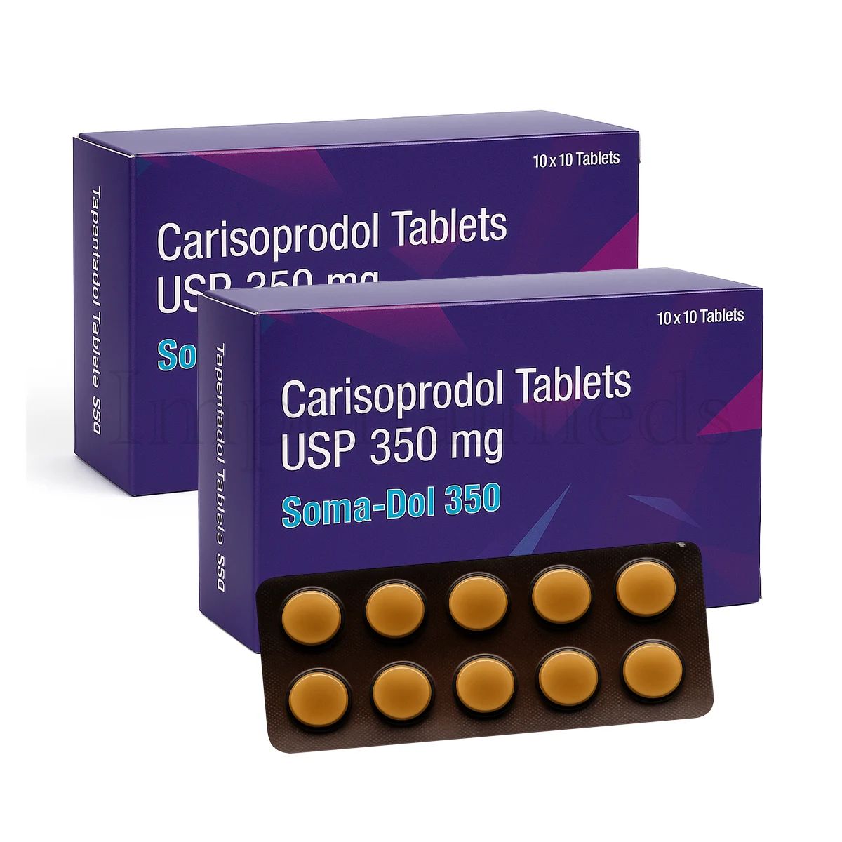 Soma dol 350 tablet for moderate muscle cramps and pain relief