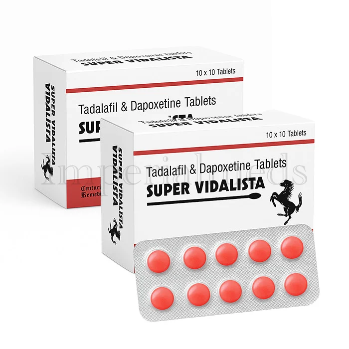 Super Vidalista 80 mg tadalafil and dapoxetine tablets for erectile dysfunction and premature ejaculation treatment